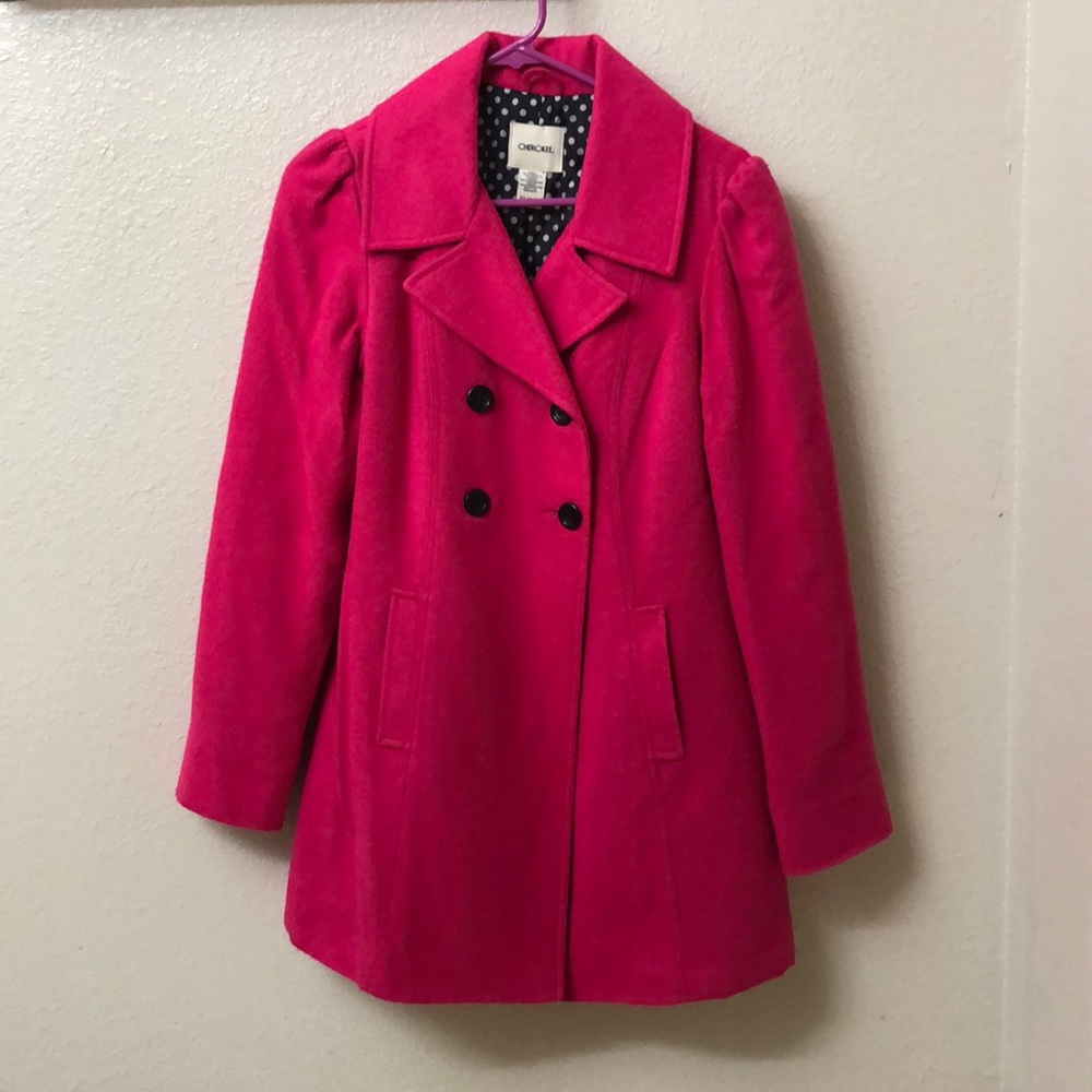 Hot Pink Winter Coat - Picture 1 of 4